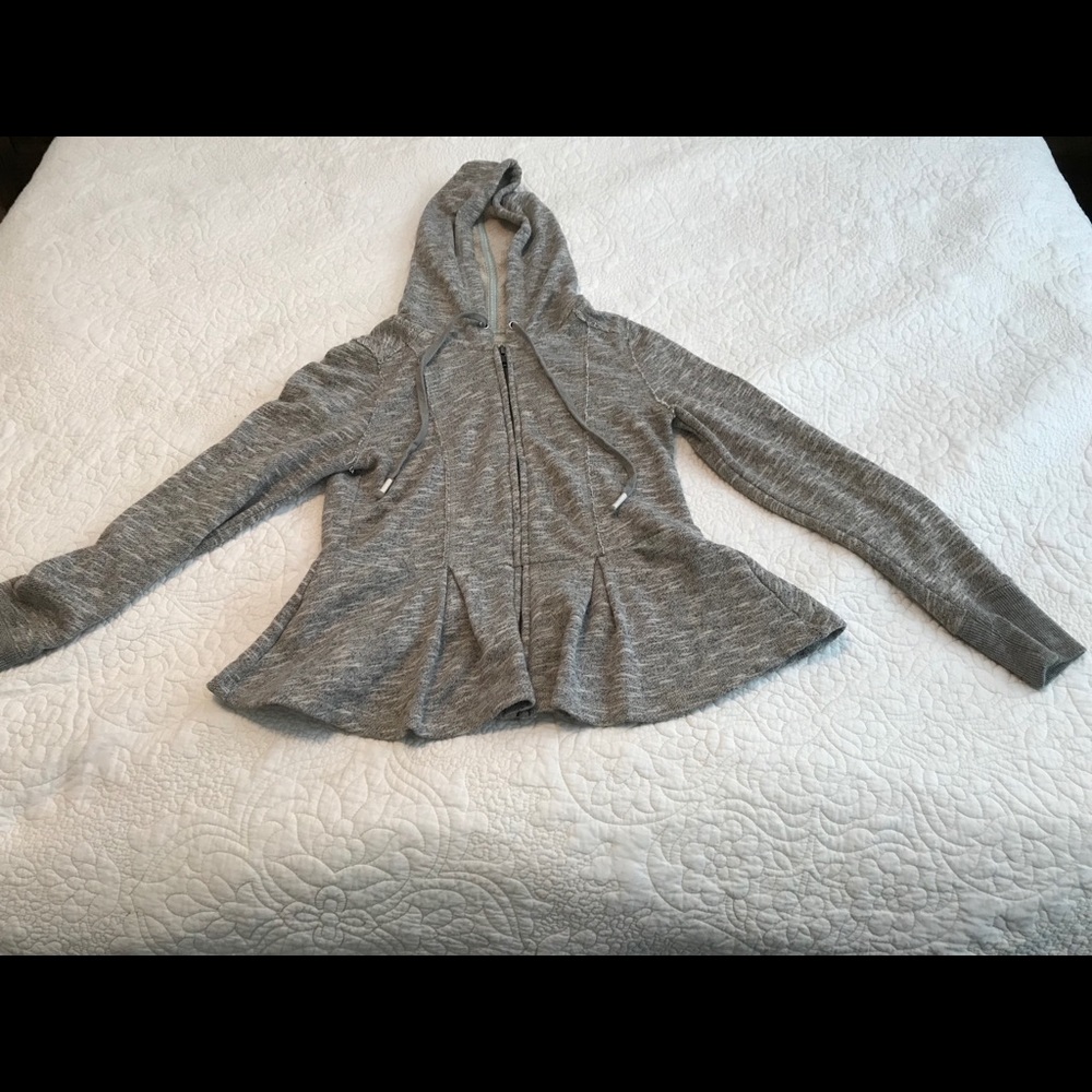 Anthropologie Saturday Sunday Peplum Hoodie